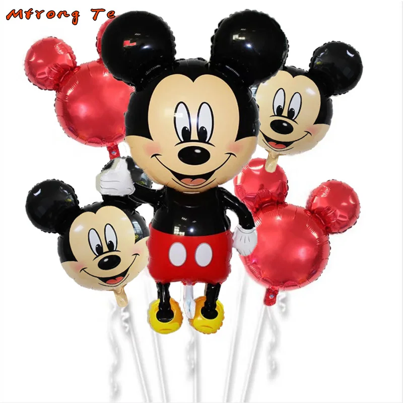 5 piezas mickey minnie mouse de aire globos de papel de aluminio Feliz cumpleaños globos bebé ducha muchacho 1st chica decoración de la fiesta de cumpleaños globos 5 piezas mickey minnie mouse de aire globos de papel de aluminio Feliz cumpleaños globos bebé ducha muchacho 1st chica decoración de la fiesta de cumpleaños globos