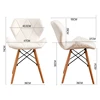Wooden Leg Leisure Chair Modern Creative Living Room Chair Simple Household Coffee Dining Chair Backrest Office Computer Chair ► Photo 3/6
