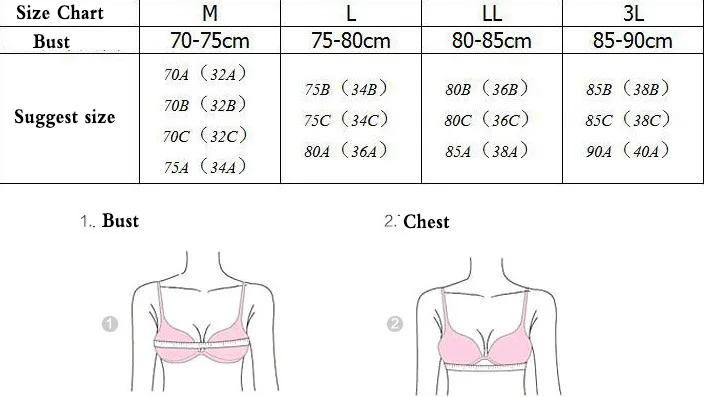 nursing tank size chart
