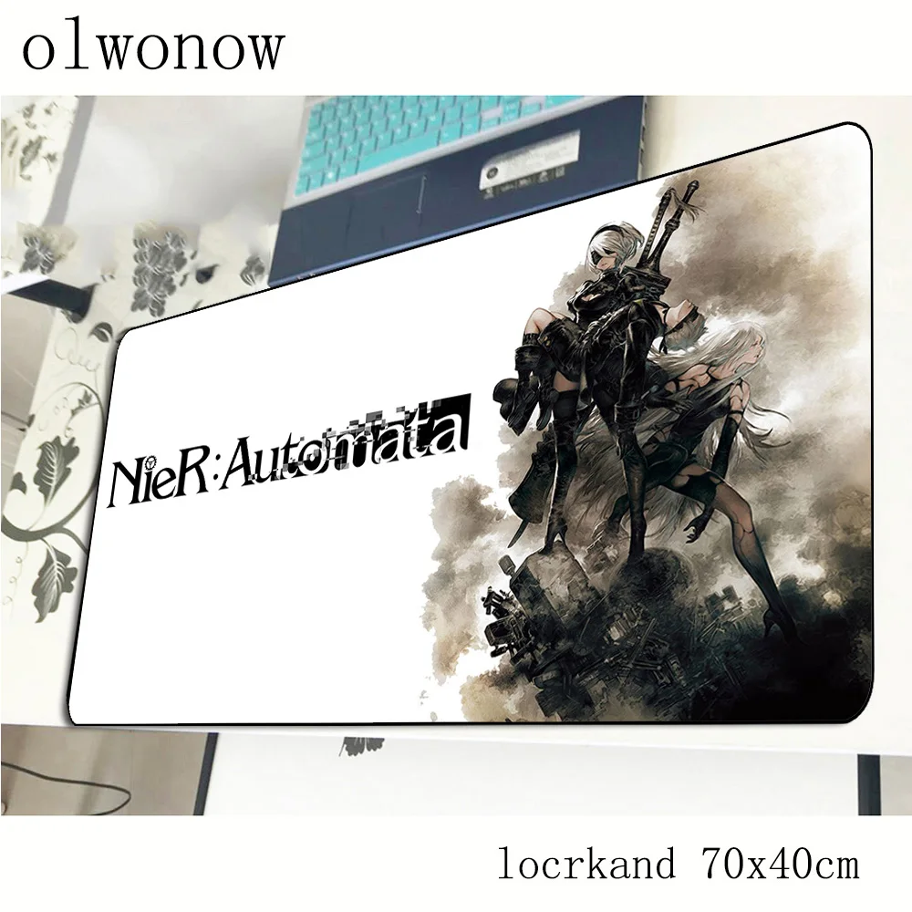 Nier automata коврик для мыши геймер высокого класса 700x400x2 мм notbook коврик для мыши игровой коврик для мыши с закрытыми краями коврик для мыши ПК Настольный коврик