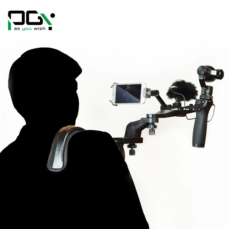 PGY DJI Osmo X5 X3 gimbal Accessories Shoulder Mount Holder Shooting Extendable arm Camera Hands free
