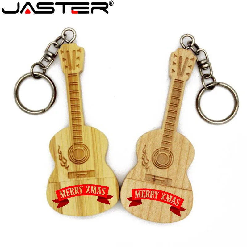Купить JASTER Новый горячая Распродажа деревянный гитары usb флэш накопитель pendrives 8GB16GB32GB 64 ключи флэш карты памяти stick мини подарок
