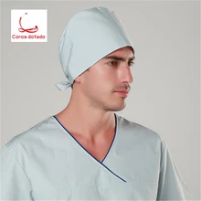 Печатная шапка для операционной медсестры, шапка доктора, шапка пациента, шапочка для еды, унисекс, кружевная