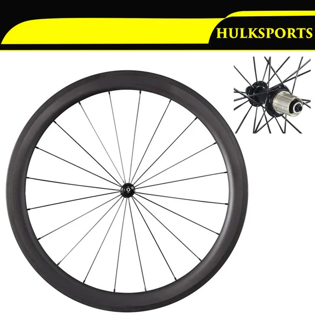 Cheap 50mm Carbon Clincher Wheelset UD Matt Cycling Wheels 25mm 700C Full Carbon Road Bike Wheels with Black Powerway R36 Hub