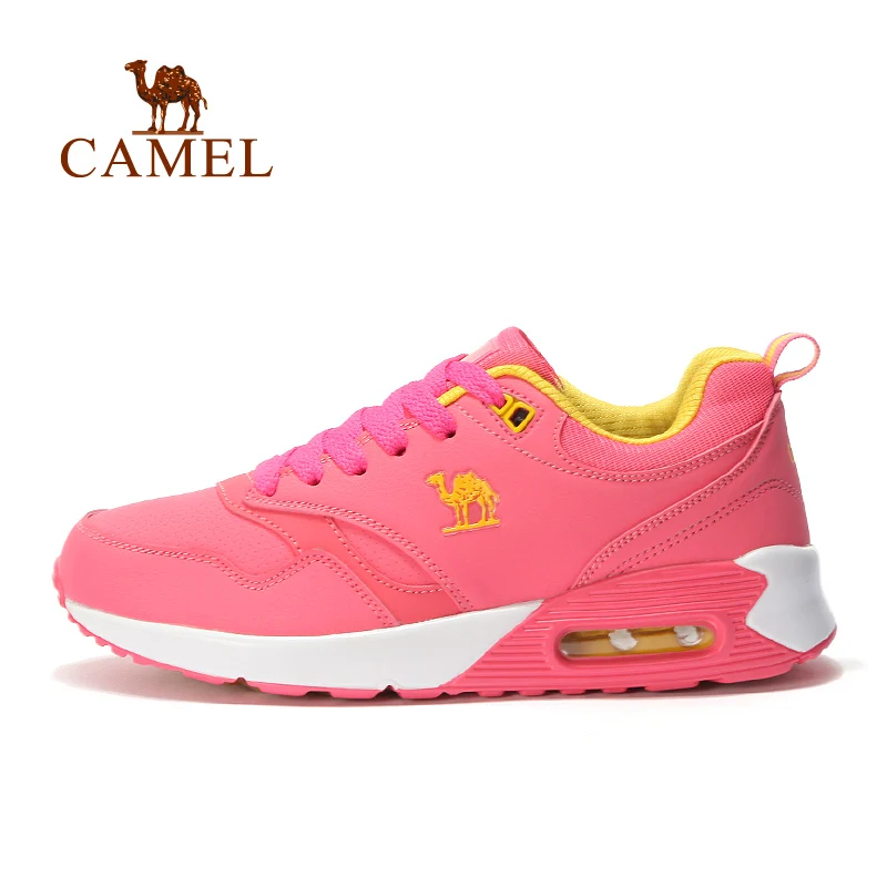 Camel Women for outdoor running shoes lacing off-road running shoes breathable leather sneaker