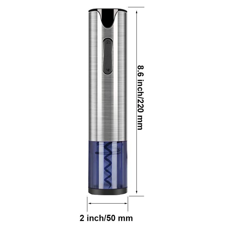 Электрический штопор Автоматическая подзарядка штопор для вина открывалка для бутылок с фольга резак и Usb зарядный кабель из нержавеющей