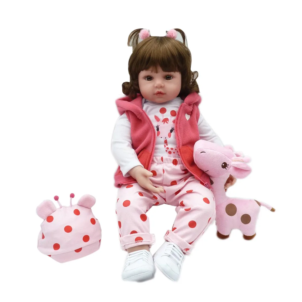 

NPK 55cm Silicone Reborn Doll Fashion Baby Dolls Princess Girls Children Birthday Gift Kids Toy AN88