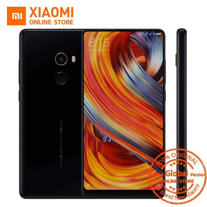 Глобальная версия Сяо mi x 2 Мобильный телефон 6 ГБ 64 Snapdragon 835 Octa Core 5 99&quot 2160X1080 Full