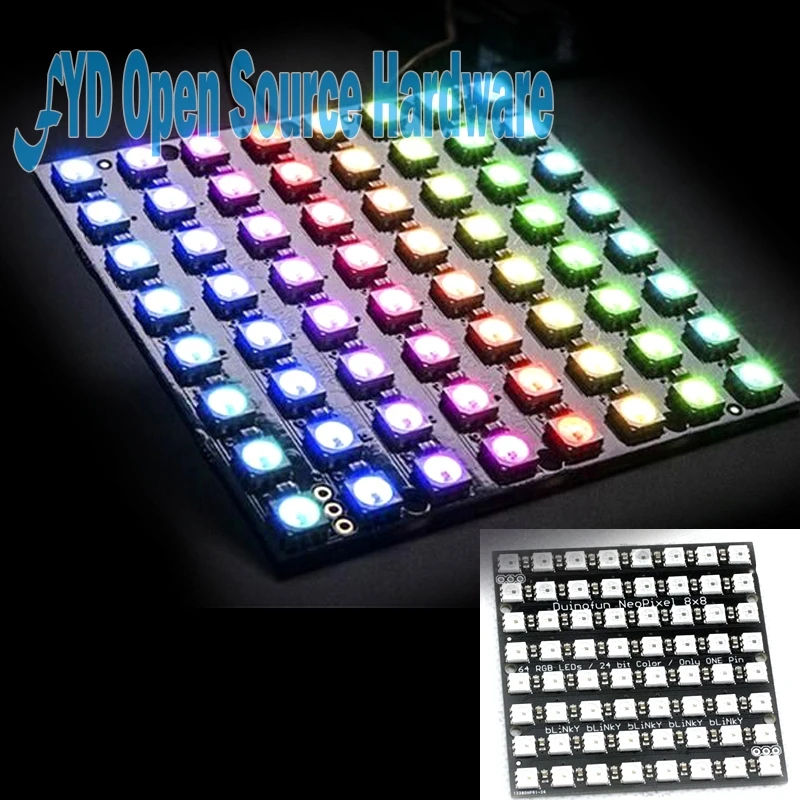 8x8 64 светодиодный Матрица WS2812 5050 RGB fz1104|rgb matrix led|rgb 5050rgb led |