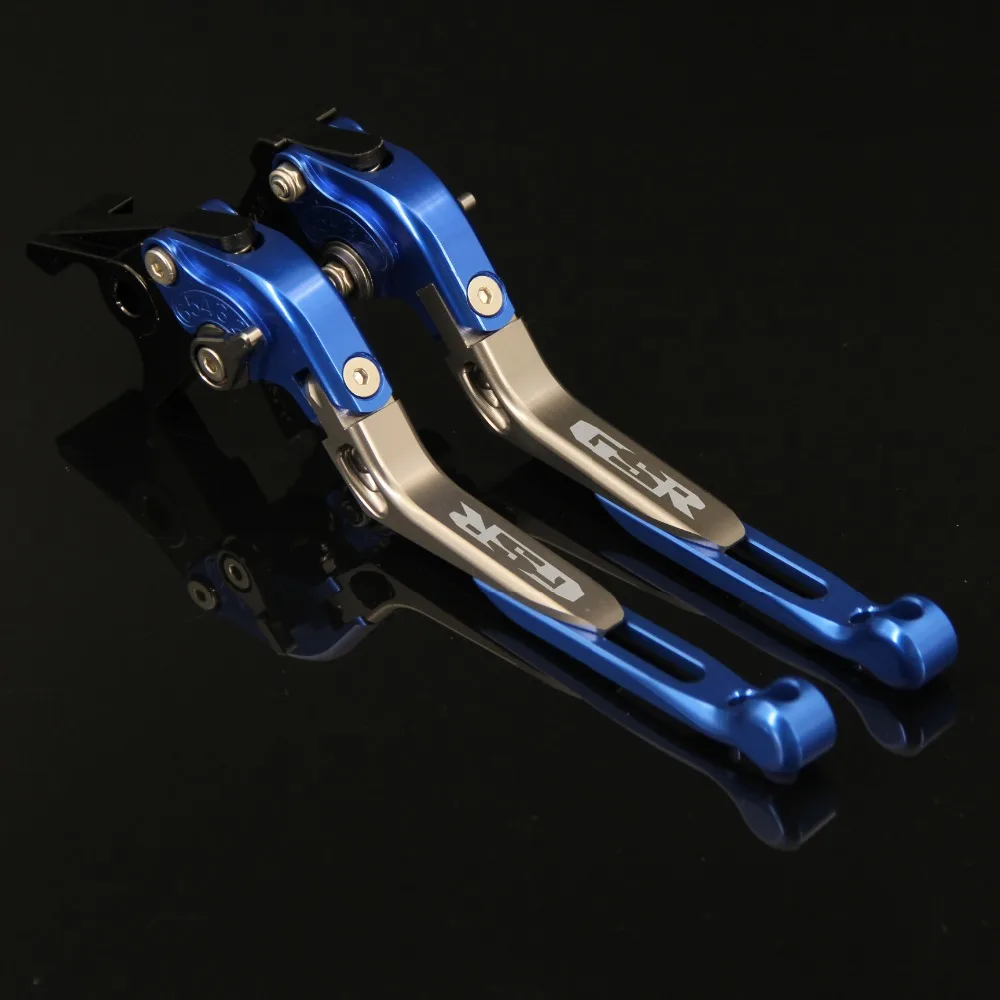 

RiderJacky LOGO "GSR" Motorcycle CNC Brake Clutch Levers For Yamaha GSR400 2008-2012 2010 2011 Adjustable Extendable Foldable