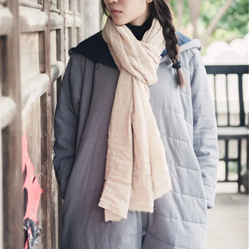 Женские хлопковые пальто с капюшоном Johnature длинные винтажные теплые 4 цветов на