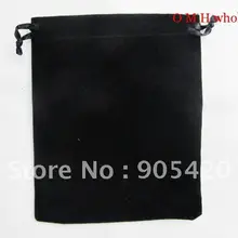 OMH 50 шт. 10x12 см черные красивые китайские шелковые Подарочные мешки из ткани ювелирные изделия Бархат нейлон упаковка подарочный чехол BZ05