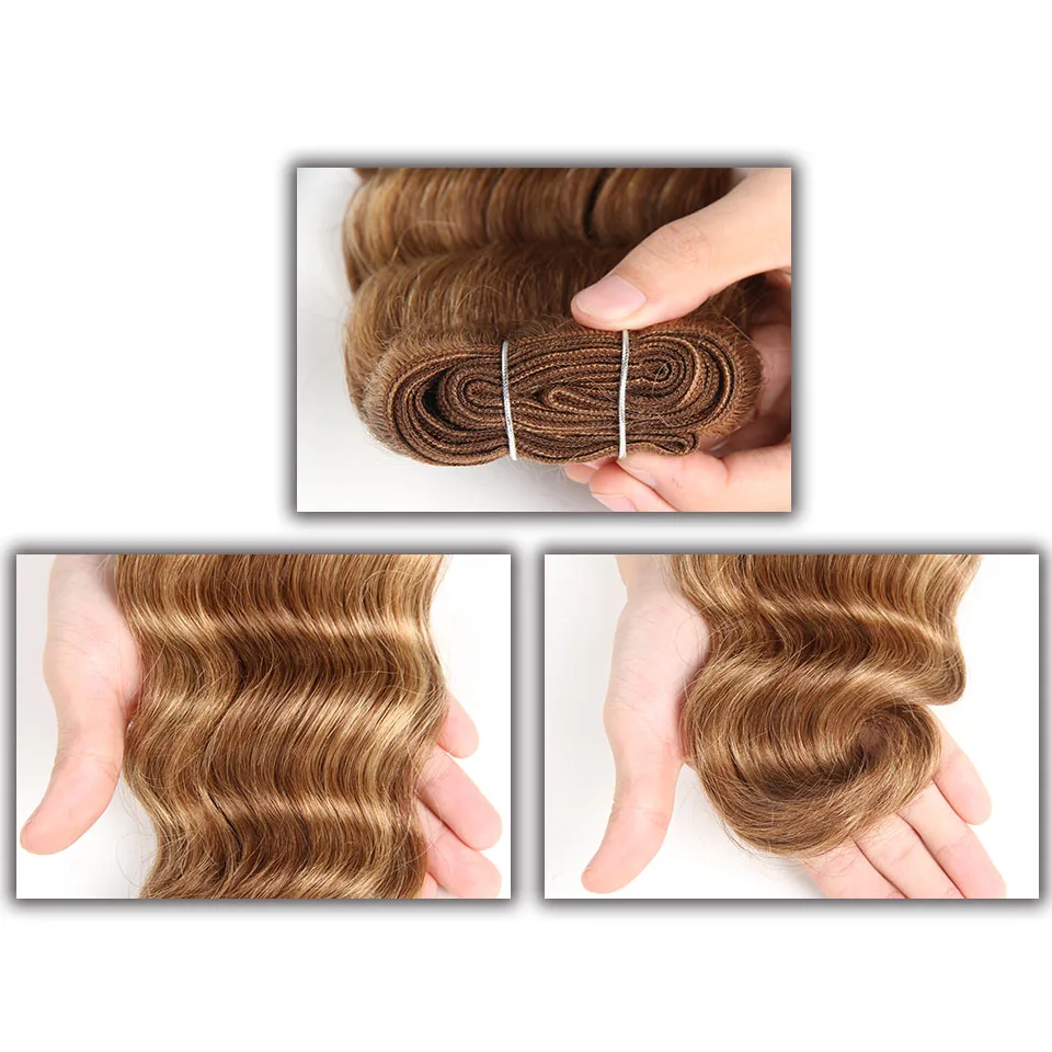 Brazilian Body Wave P4/27 P6/27 Red 99J Ombre T1B/27 Human Hair Bundles Sleek Double Drawn Remy Human Hair Extension For Black human hair bundles