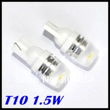 Автомобильная лампа T10 1,5 Вт линза светодиодный габаритный светильник/приборная лампа/Сигнальный светильник s/светильник для чтения ing/купольные лампы/W5w светодиодный светильник