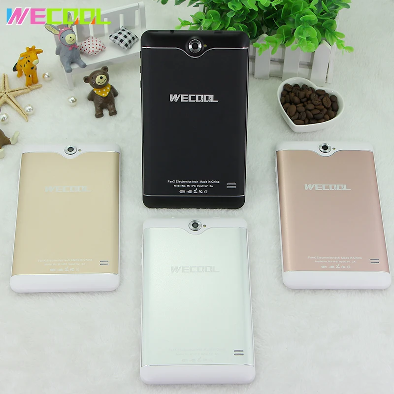 Wecool 7 дюймов Android 3G Phablet с IPS 1024x600 Разрешение 8 ГБ 4 ядра Dual SIM GPS перейдите FM радио