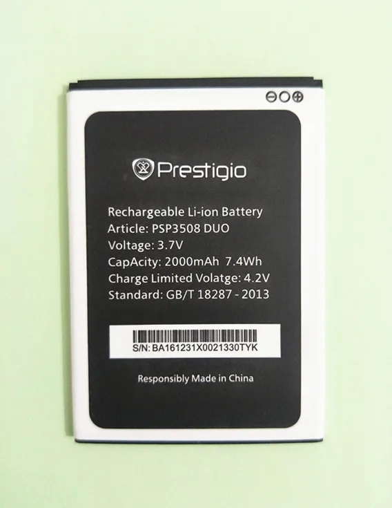

AZK 3.7V 2000mAh PSP3508 DUO Battery for Prestigio PSP3508 Wise P3 PSP3508DUO PSP 3508 Cell Mobile Phone Battery Replacement