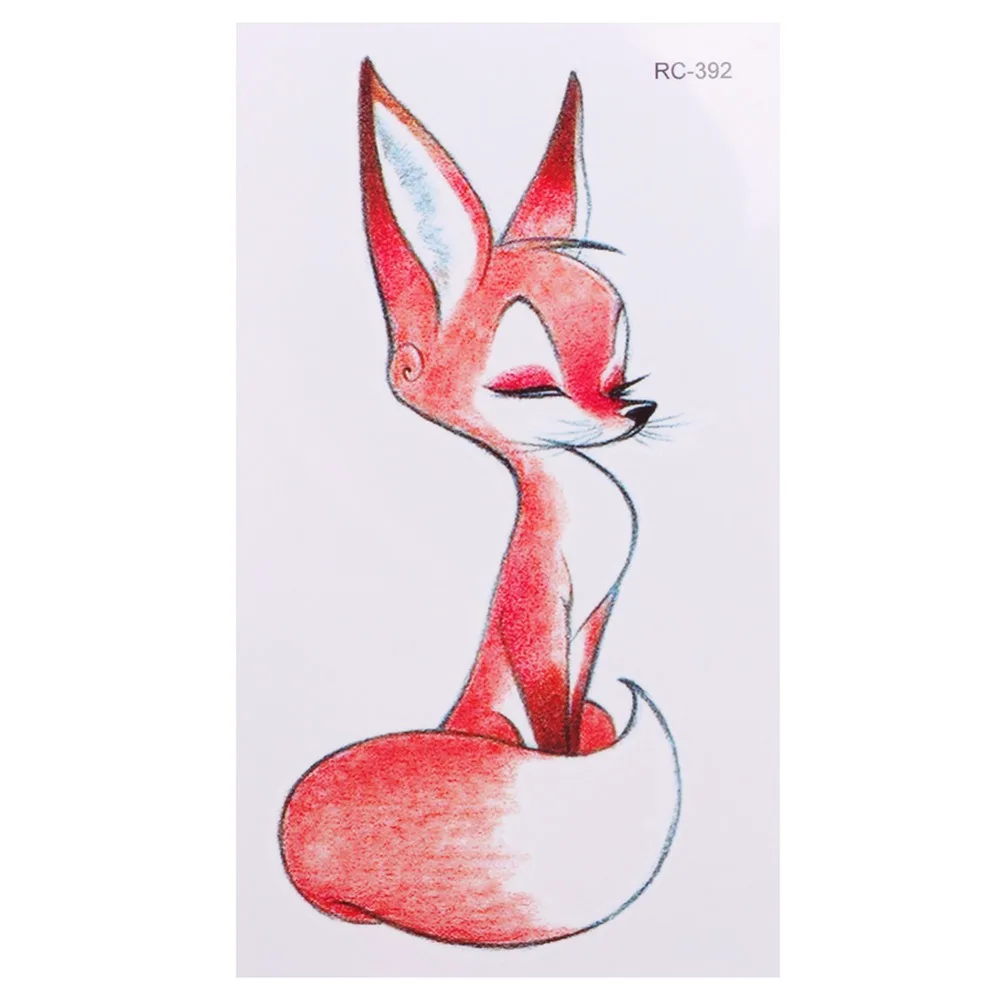 

5pcs Hot Design Fox Temporary Tattoo for Women Body Art Animal 10.5x6cm Waterproof Tattoo Sticker Fake Tattoos #275126