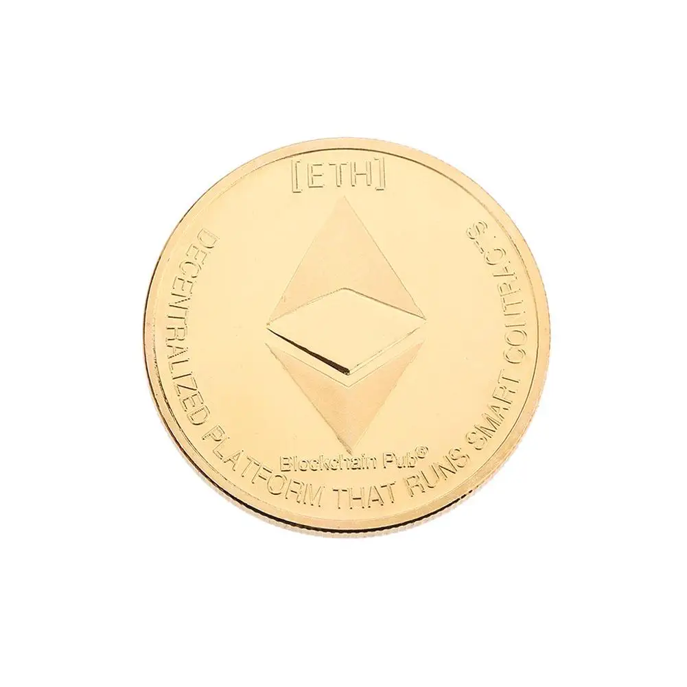 Gold Plated Bitcoin Coin Collectible GiftEmbossed Ether Commemorative Coin Art Collection Physical Gold Commemorative Coins Gold Plated Bitcoin Coin Collectible GiftEmbossed Ether Commemorative Coin Art Collection Physical Gold Commemorative Coins