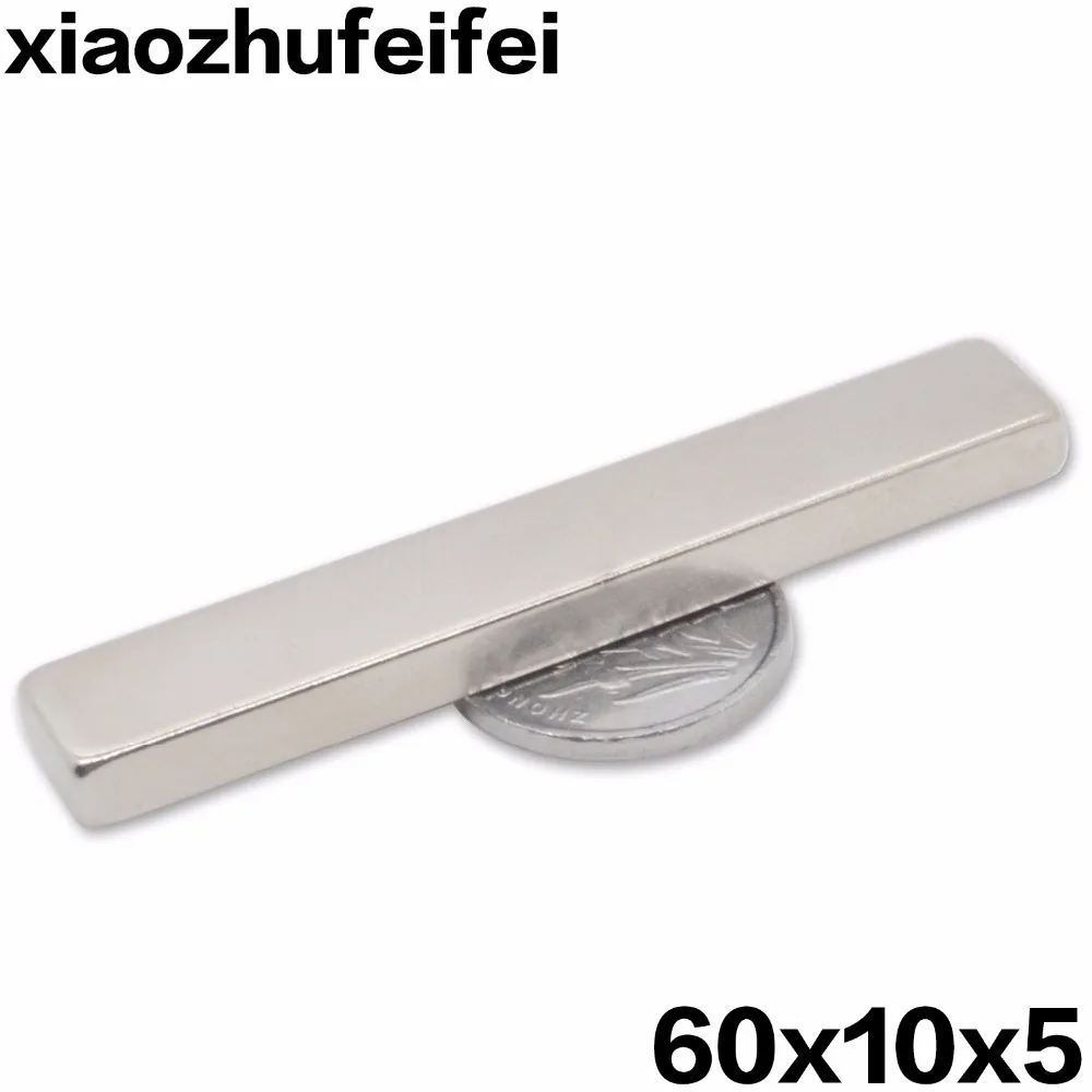 50 шт. 60*10*5 блочные магниты 60x10x5 сильный n52 Редкоземельные неодимовые мм Бесплатная