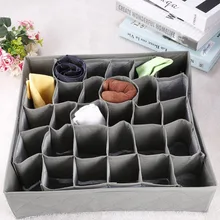 

Household Useful 30 Cell Wardrobe Bra Underwear Organizer Detachable Ties Storage Box Drawer Organizers