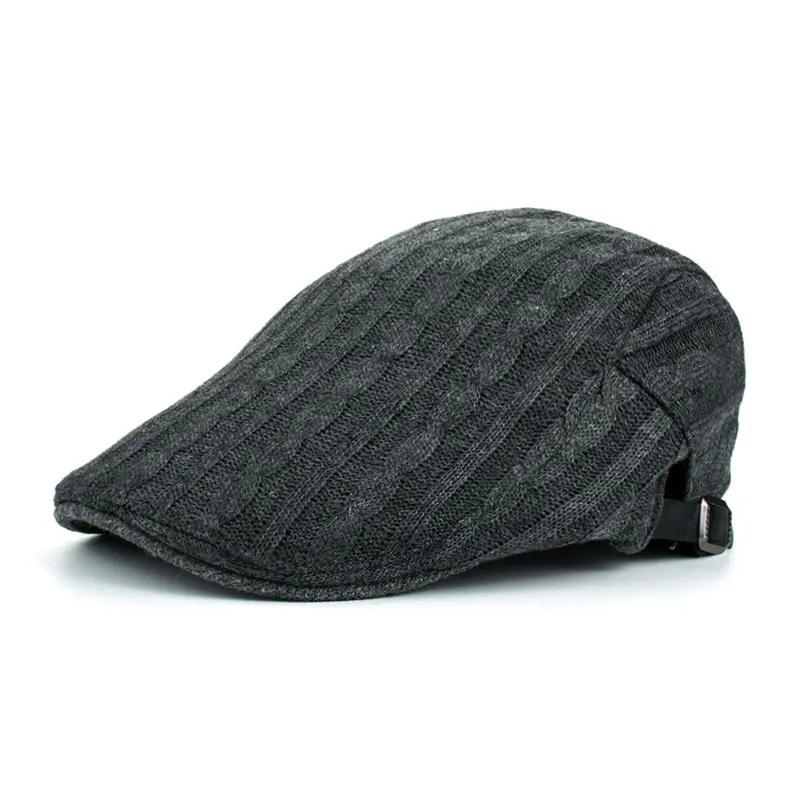 Joymaye новые зимние хлопковые береты кепки s для мужчин повседневные остроконечные кепки-береты Кепка с якорем Y038 - Цвет: Grey