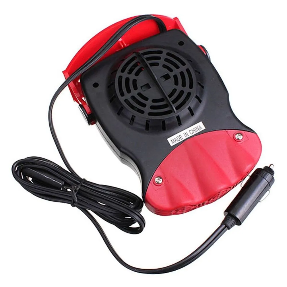 2 In 1 12V 150W Auto Car Heater Portable Car Heater Heating Fan With Swing-out Handle Cooling Fan 3-Outlet Defrosts Defogger#2