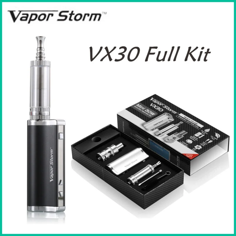Buhar Fırtına VX30 VV VW Ecig 30 W Mini Kutusu Mod 2200 mah pil EC Tankı Wax Elektronik sigara Vape mod vape Kuru ot Kiti
