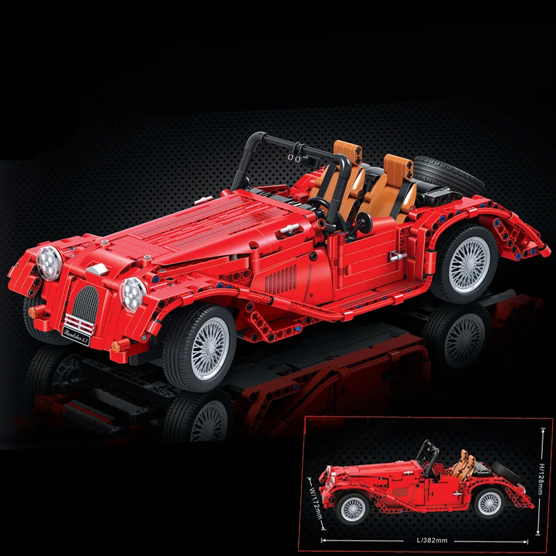 

New Diy Technic Red Convertible Car Model Building Blocks Bricks Educational Toys For Children Gifts Compatible With Legoingly