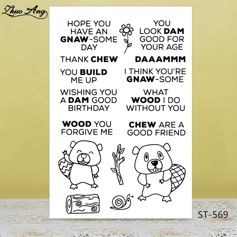 

ZhuoAng Some good books Transparent Clear Stamp/Seal for DIY Scrapbooking/Photo Album Decorative Card Making Clear Stamps