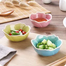Креативные керамические в форме цветка маленькие миски блюдце соевый соус Чили мини-блюдца домашние Аксессуары для посуды