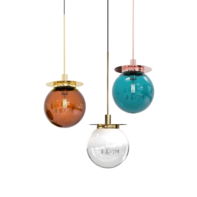 

Modern Led Pendant Light Glass Globe Led Hanging Lamp Fixtures Indoor Lighting Lustre luminaria Suspend Lamp