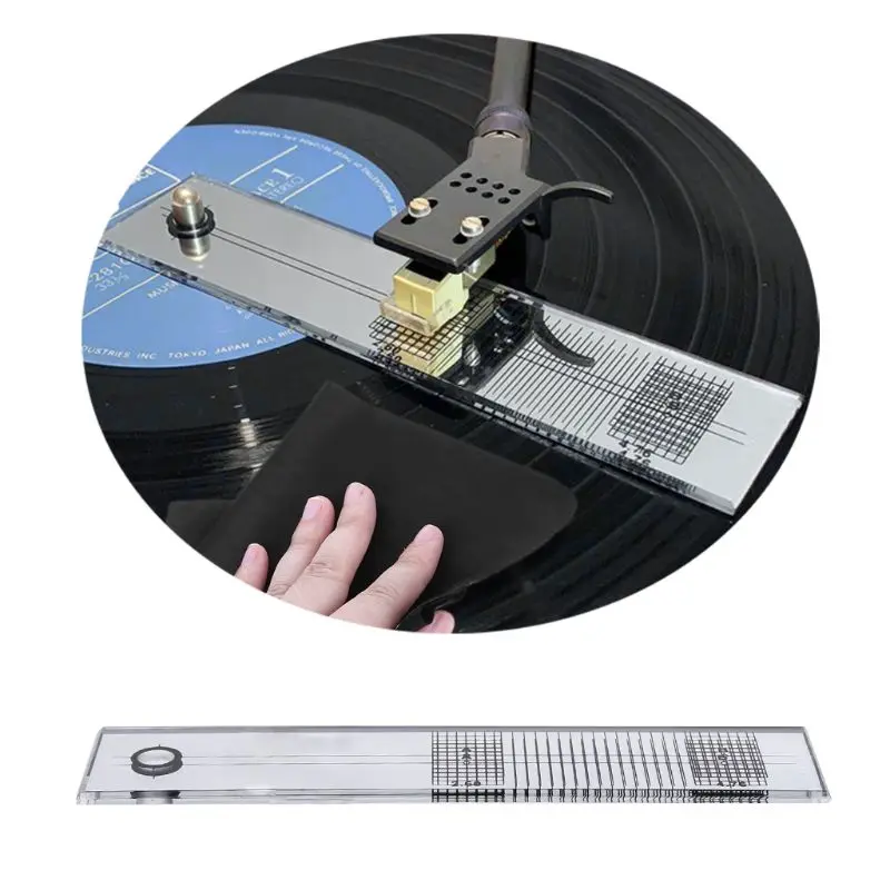

LP Vinyl Cartridge Stylus Azimuth Compensation Angle Calibration Gauge Adjustment Ruler For Phonograph Turntable ww0823