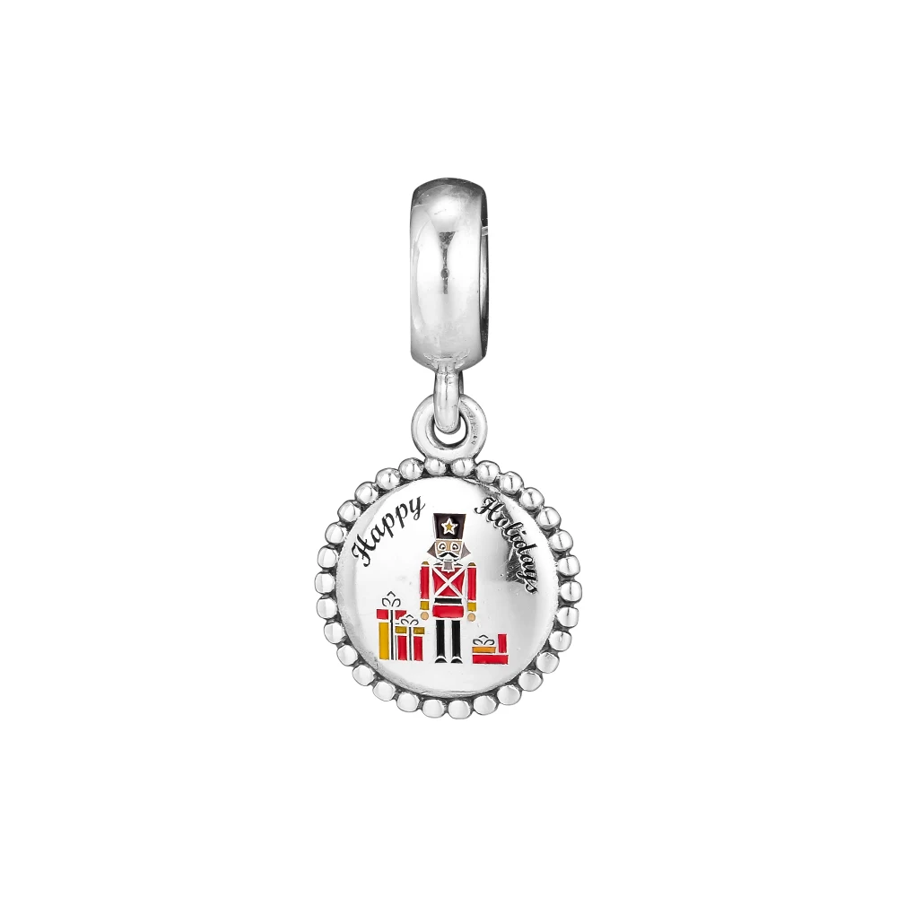 

CKK Happy Holidays Charm Bead Fit Original Bracelets sterling silver jewelry women Men DIY beads for jewelry making