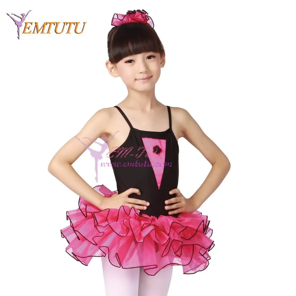 Детское трико с юбкой пачкой из лайкры и органзы|leotard with tutu|child leotardsgirls dance |