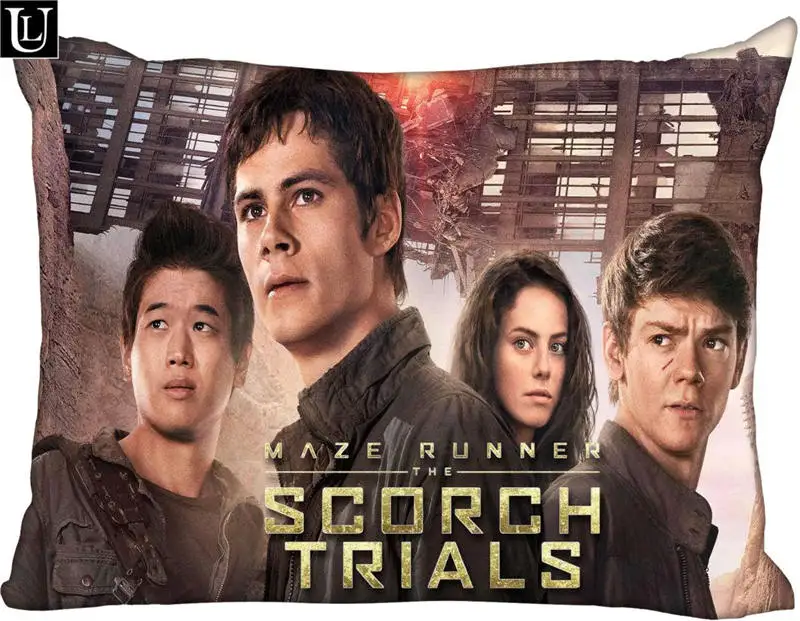

Custom The Maze Runner Rectangle Pillow Cover Size 45x35cm (one side) Print Custom Zipper Polyester Cotton Pillowcase more size