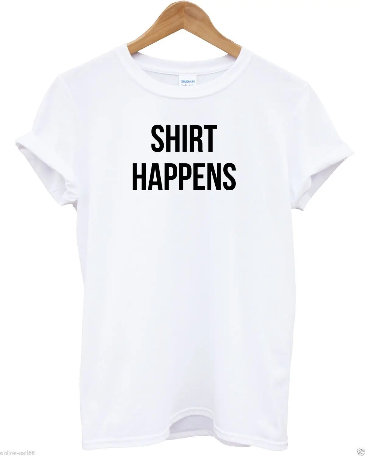 Shirt Happens T Shirt Funny Tumblr Sh!t YOLO Funny Gift Young Teenager Baggy Top Comfortable t shirt,Casual Short Sleeve TEE