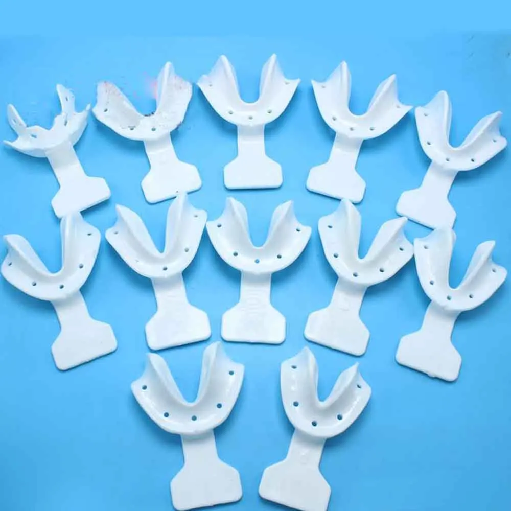 Oral 17 Pcs/set Dental Denture Full Mouth Edentulous Tray Set