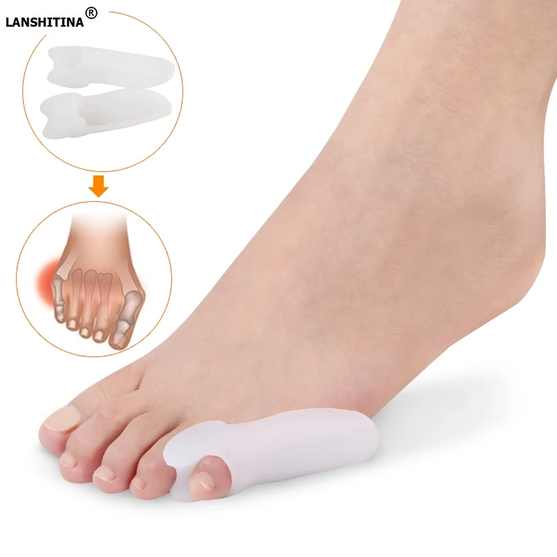 Гелевые стельки коррекция носка вальгусные ортопедические силиконовые маленькие большого пальца улучшенная версия унисекс Стельки