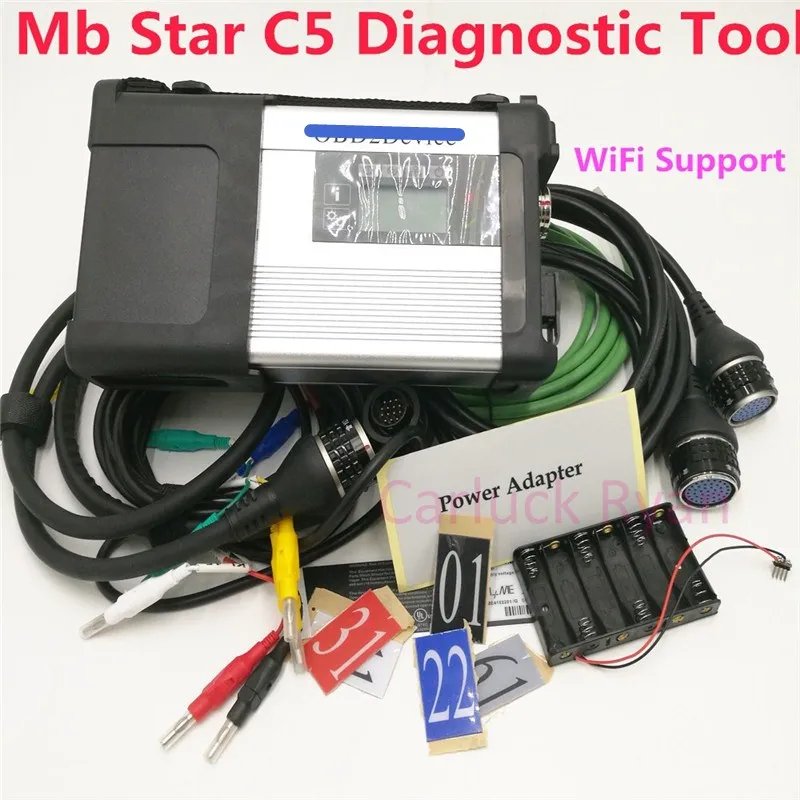 Лучшая стабильная MB Star C5 SD Conenct c5 с ноутбуком cf 19 Toughbook диагностический ПК с mb star c5 программное обеспечение,09 HDD для sd C5 - Цвет: C5 Only No HDD