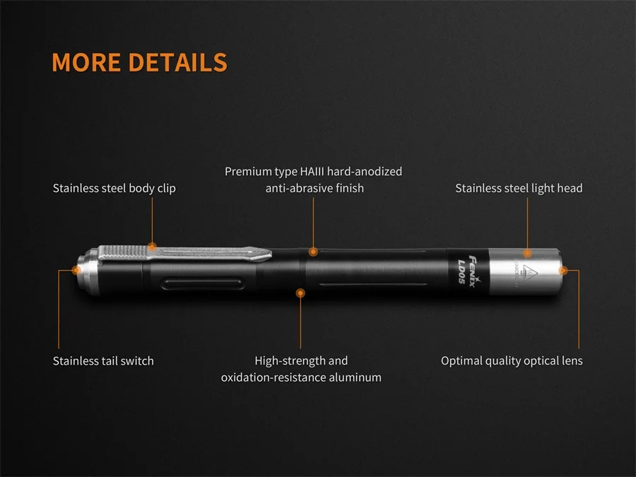 2018 Новый Fenix LD05 V2.0 CRI Cree XQ-E Здравствуйте теплые w Здравствуйте te светодио дный и 365nm УФ лампы медицинских работников и полиции AAA фонарик