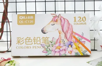 

120 color/set new oily color Pencil Coloured Drawing Pencil Art Supplies paniting set Painting Handbook draw Colour pencil set