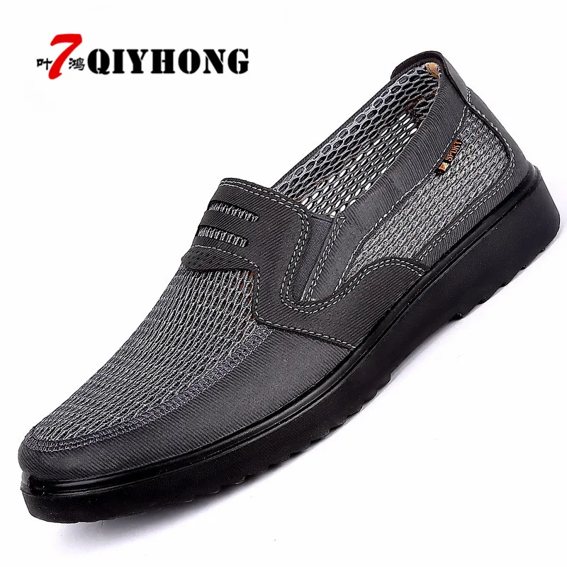

38-48 Men'S Casual Shoes, Men Summer Style Mesh Flats For Men Loafer Creepers Casual High-End Shoes Very Comfortable Dad Shoes