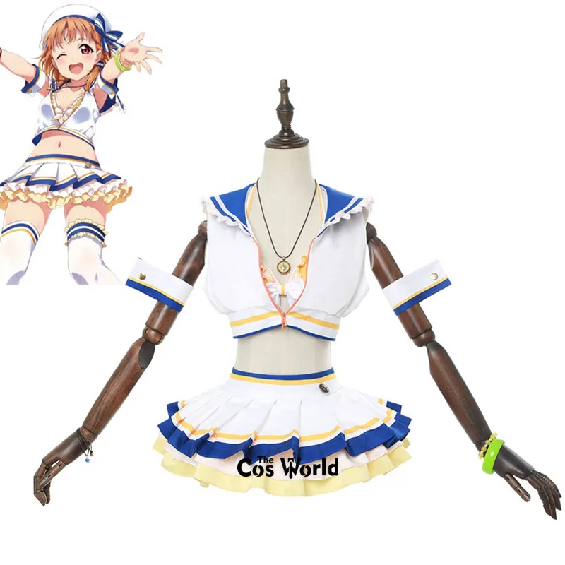 Милый! Солнечный свет! Aqours G's Magazine Takami Chika костюм моряка купальный купальник топ