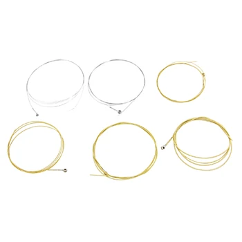 

New 6 Pcs Beginner Folk Acoustic Guitar bronze alloy Replacement Strings Set
