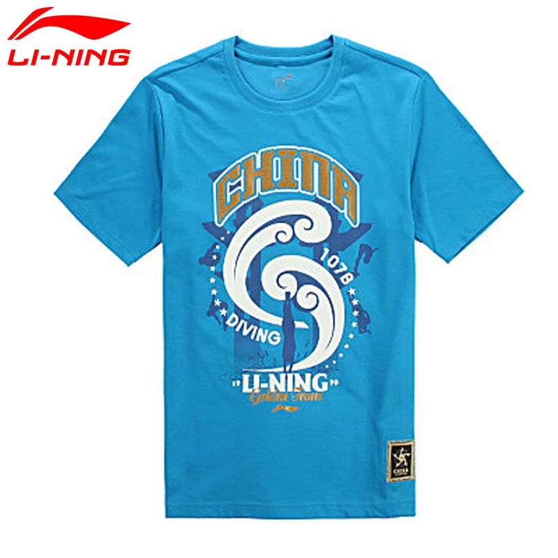 

Li-Ning Men's Urban LiNing T Shirt Sports T-Shirt Quick Dry Fitness Comfort LiNing T Shirt Sports Tee AHSG227 MTS1866