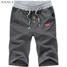 Nuevo 2017 Summer Casual Shorts Homme de Punto Flojo Bermuda masculina Ventilar Cintura Elástica Pantalones Cortos Hombre Deporte