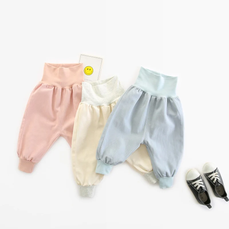 

2019 Baby Fashion Patchwork Color Girls Leggings Skinny Girls Rib Leggings Casual Cotton Full Length Unisex Pant LZ062