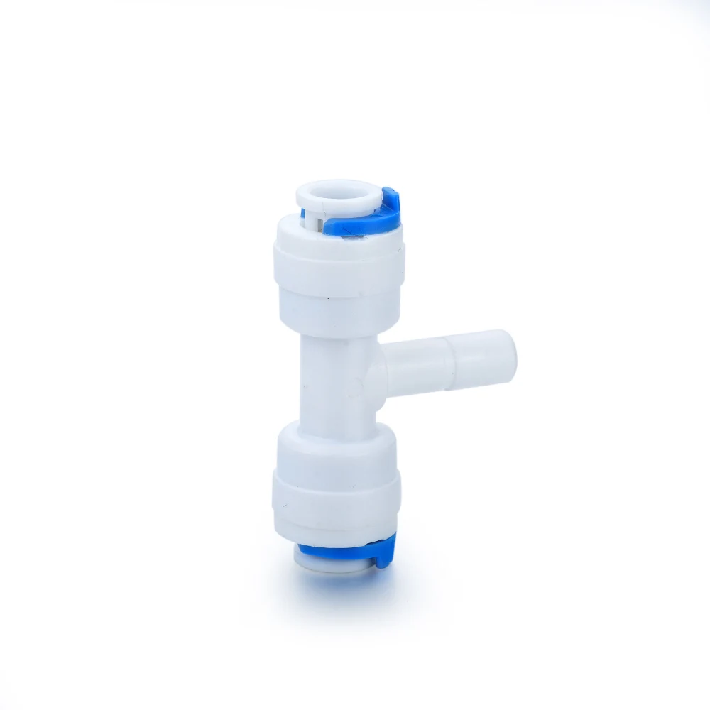 New 6Pcs Food grade PP 1/4 Diameter 2 points 3 Way Quick release