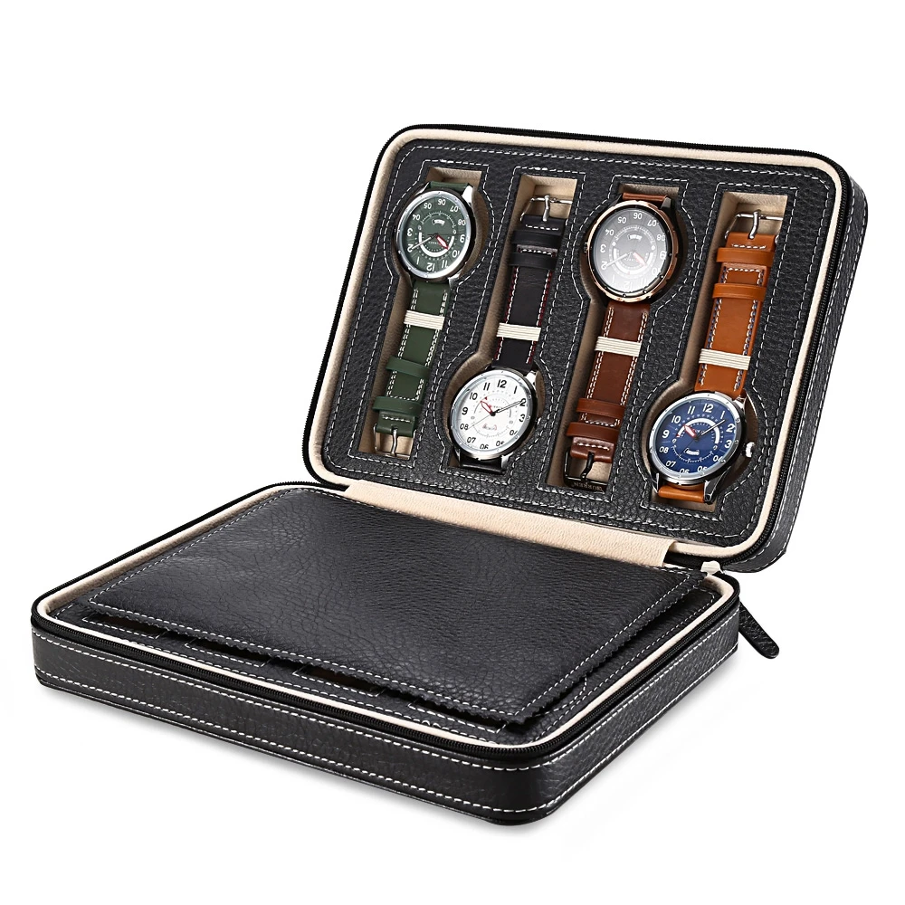 Watch Box 8 Grids Travel Storage Case Organizer