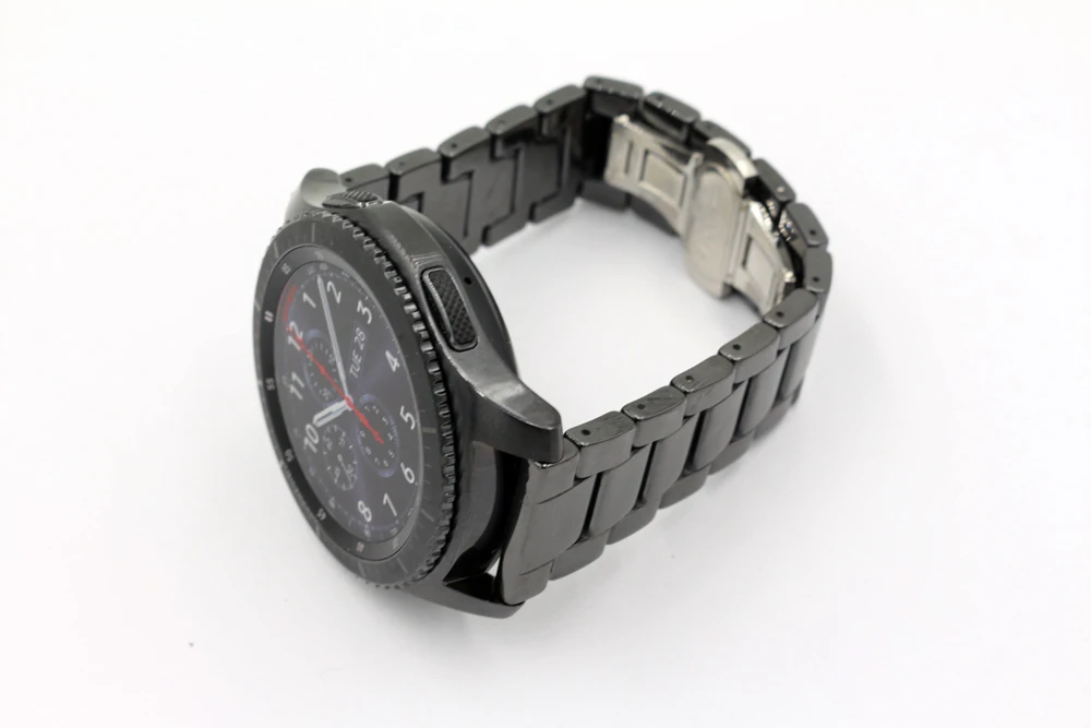 URVOI 22mm band for Samsung Galaxy Gear S3  R760 R77 ceramic link bracelet strap wrist butterfly closure quick release pins13